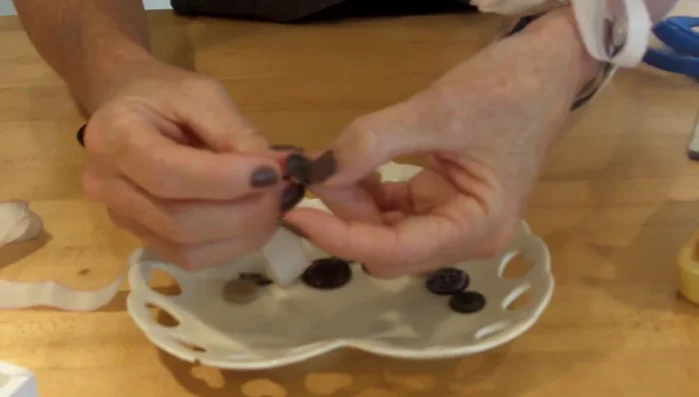 Overlap buttons slightly as you work.