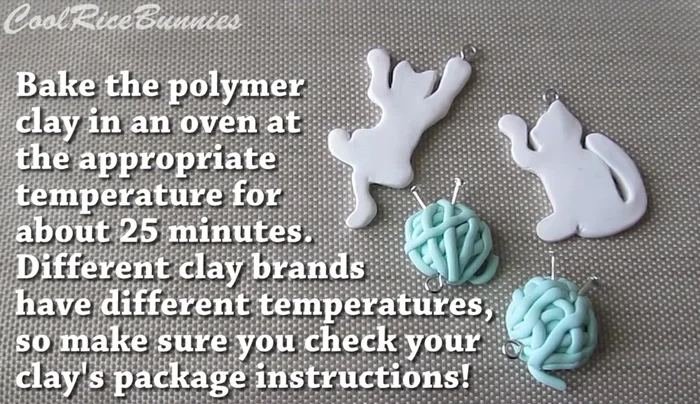 Bake the clay: Bake the pieces according to your clay's instructions (usually around 25 minutes).