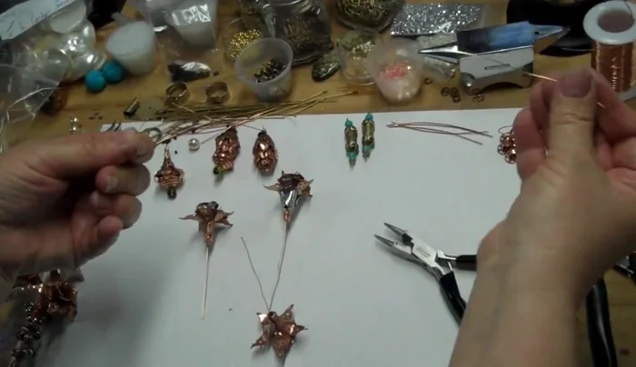 Reinforce with binding wire: Wrap 24 gauge copper binding wire around the crimp, securing all components tightly.