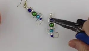 DIY Geometric Beaded Earrings: Two Easy Methods