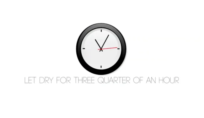 Let it dry for 3/4 of an hour. Add glue to corners if needed.