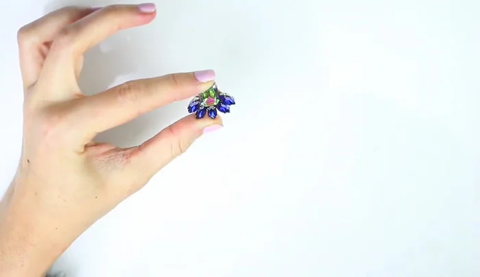 Hold the creation for a few minutes for adhesion. Trim excess leather.