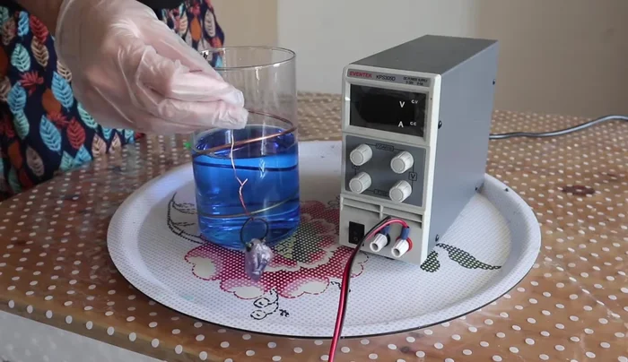 Electroform for 12 hours.