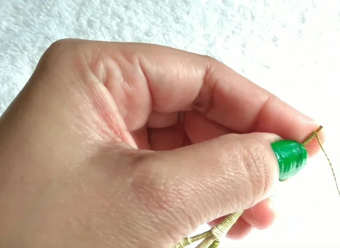 Place, stick, roll. Put U, stick fat, cut, put small U, stick.