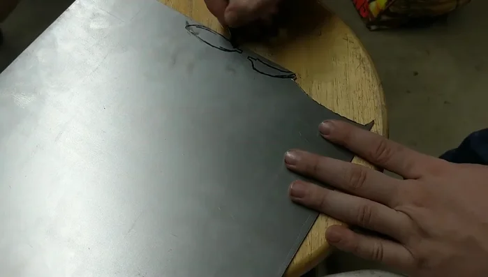 Adding detail: heating with a propane torch to achieve a black oxide look.