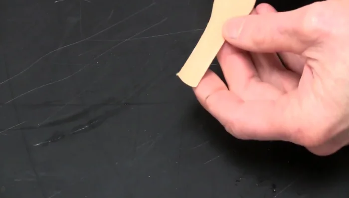 Add Design (Optional): Dampen the leather and add a simple design using a swivel knife or stamps. (Designing shown from 357.28).