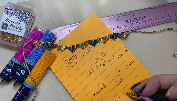 Multiply the number of shapes by 8 (number of cube beads per shape) and add 1 to get the total number of cube beads (e.g., 10 shapes * 8 beads/shape + 1 = 81 beads).