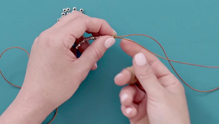 Continue braiding: Repeat step 3 until you have another 3 inches of braid.