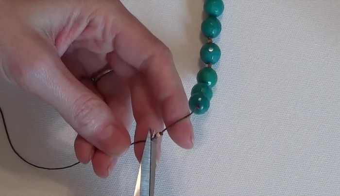 Trim the excess cord.